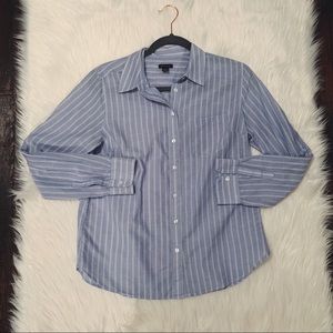 Ann Taylor Light Blue Buttondown